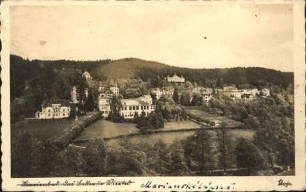 Marienbad Tschechien Boehmen Hotel Bellevue Park Böhmen