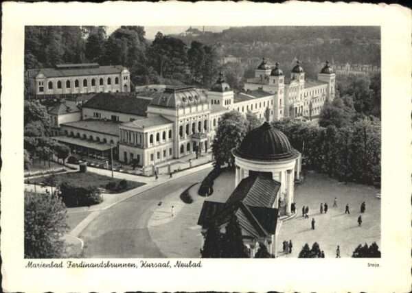 Marienbad Tschechien Boehmen Ferdinandsbrunnen Kursaal Neubad Kath.