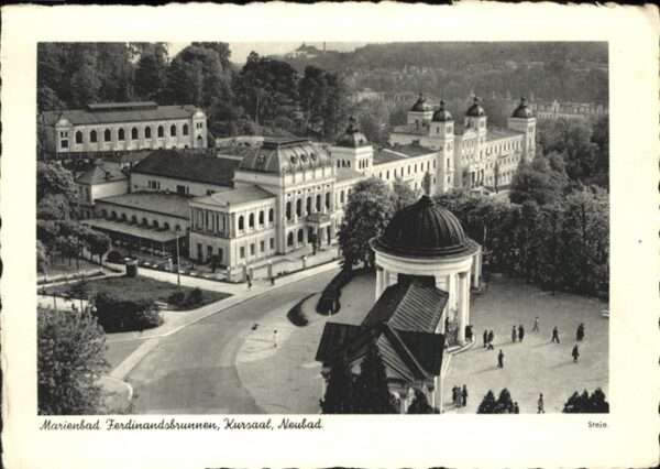 Marienbad Tschechien Boehmen Ferdinandsbrunnen Kursaal Neubad Kath.