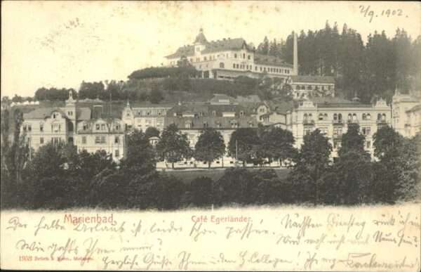 Marienbad Tschechien Boehmen Höhenhotel Cafe Egerländer Böhmen