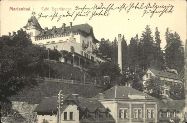 Marienbad Tschechien Boehmen Höhenhotel Cafe Egerländer Böhmen