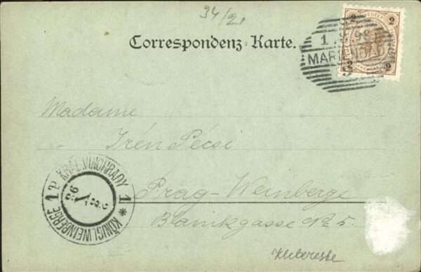Marienbad Tschechien Boehmen Kaiser Franz Josefs Platz mit Halbmayrh – Bild 2