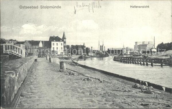 Stolpmuende Ostseebad Pommern Hafenpartie