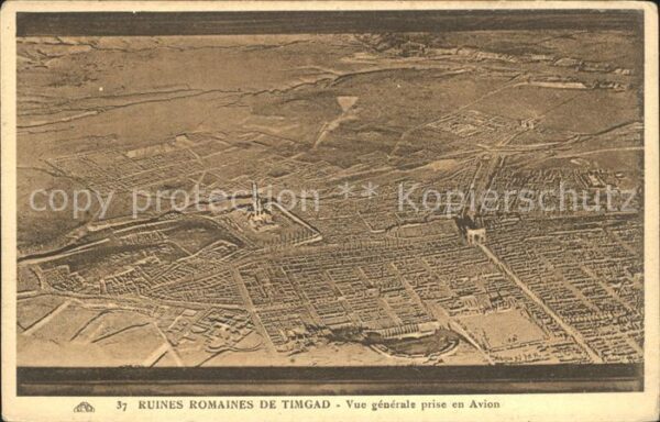 Timgad Ruines romaines de Timgad  Vue generale