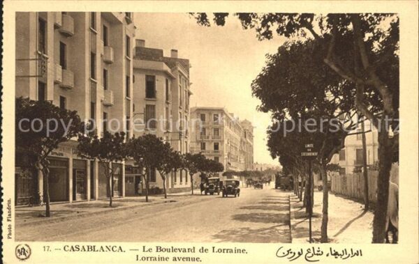 Casablanca Le Boulevar de Lorraine