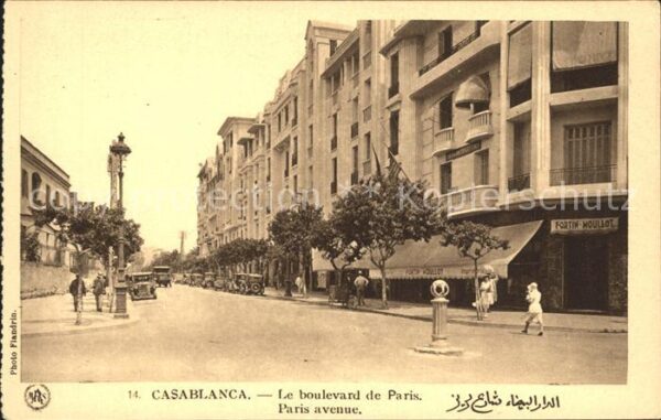 Casablanca Le boulevard de Paris