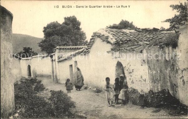 Blida Algerien Dans le Quartier Arabe La Rue V