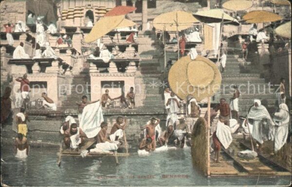 Benares Bathing in the Ganges