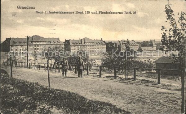 Graudenz Westpreussen Neue Infanteriekaserne und Pionierkaser