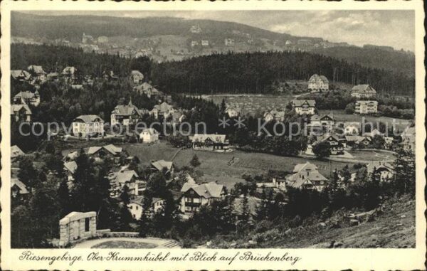 Ober Krummhuebel mit Blick auf Brückenberg