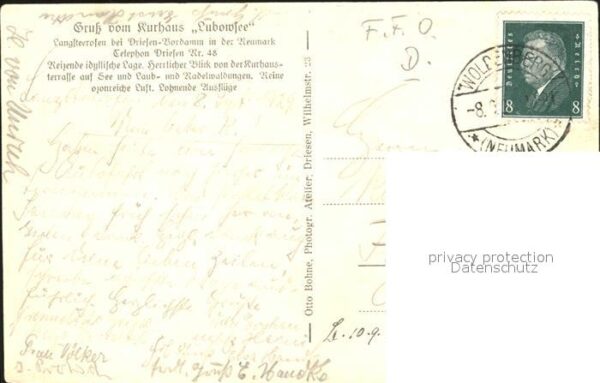 Driesen Kurhaus Lubowsee Langsteerofen – Bild 2