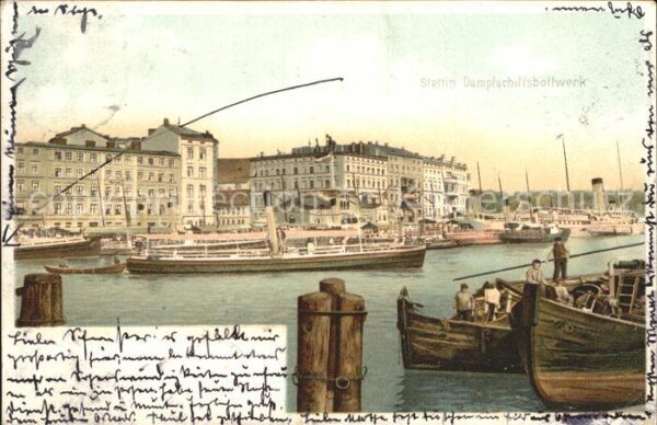 Stettin Szczecin Pommern Dampfschiffsbollwerk
