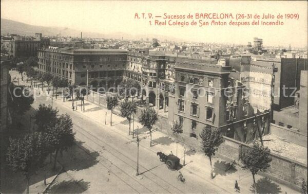 Barcelona Cataluna Real Colegio de San Anton despues del i