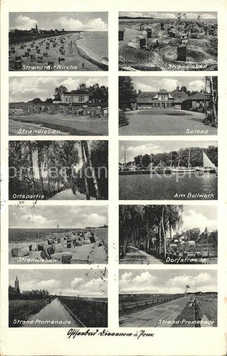 Dievenow Pommern Strand Kirche Dorfstrasse