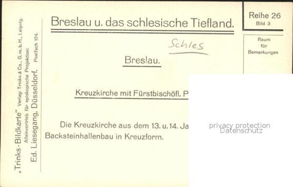 Breslau Niederschlesien Kreuzkirche – Bild 2