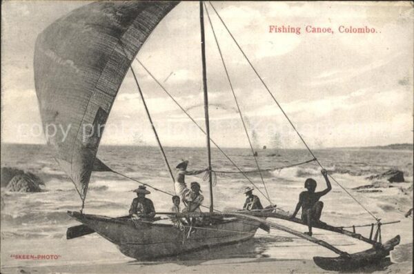 Colombo Ceylon Sri Lanka Fischerschiff