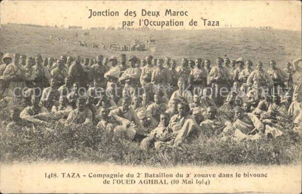 Taza Maroc jonction des Deux Maroc par l'Occupatio