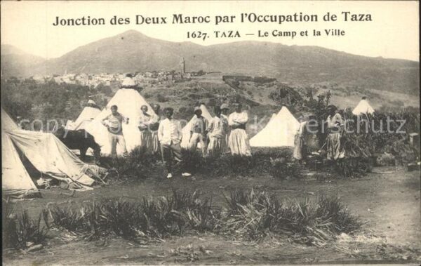 Taza Maroc jonction des Deux Maroc par l'Occupatio