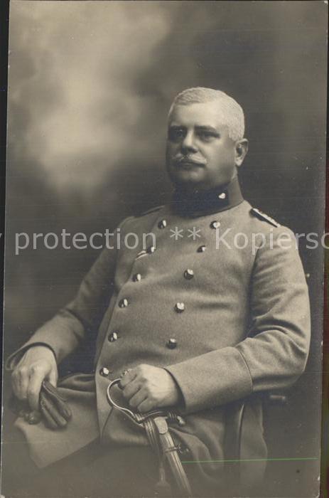 Militaria WK1 Ofizier Säbel Lowenkopf Portrait