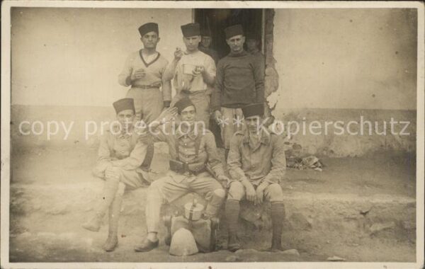Militaria Afrika zouave gruppenfoto