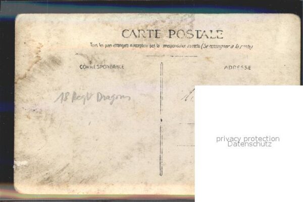 Militaria Frankreich 18 regt dragoner bombe gruppenfoto – Bild 2