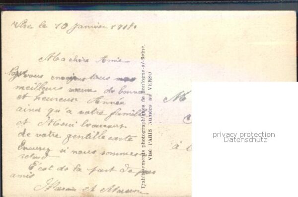 Verlag DIX Paris Nr. Bonne Annee 1118/1 poesie WK1 – Bild 2