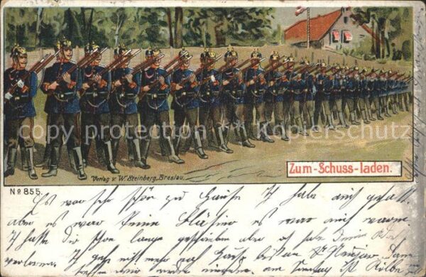 Militaria WK1 zum Schuss laden