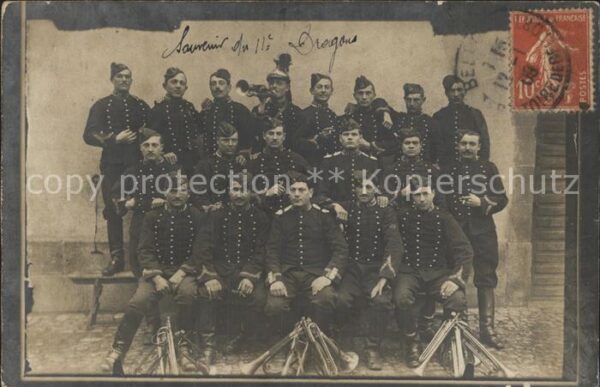 Militaria Frankreich orchester WK ! Dragons