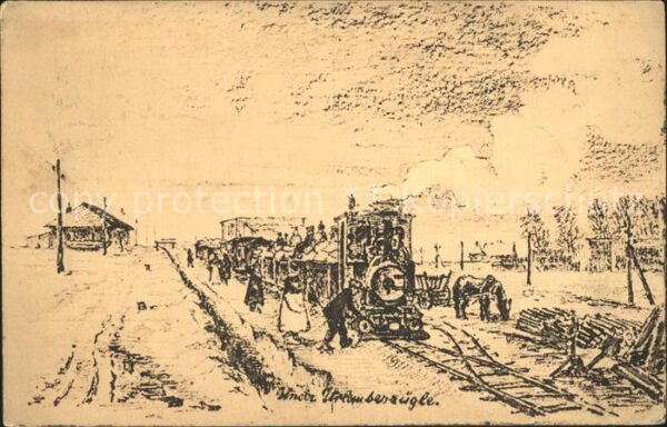 Militaria Eisenbahn WK 1 Urlauberzügle