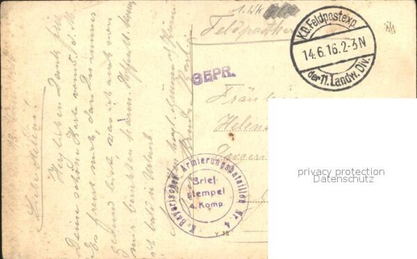 Militaria WK1 Abgebranntes gut nahe beim Lager 2 Komp – Bild 2