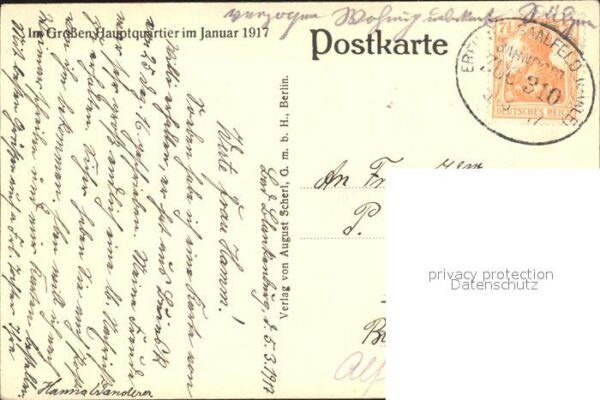 Wilhelm II Im Grossen Hauptquartier  karte mit Kni – Bild 2