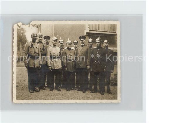 Militaria WK1 Gruppenfoto stab