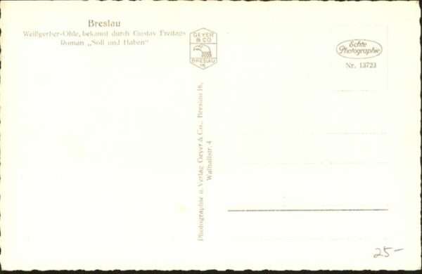 Breslau Niederschlesien Breslau Weissberger Ohle – Bild 2