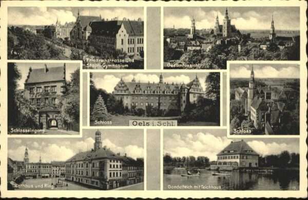 Oels Friedrichstrasse Schloss Gondelteich Te