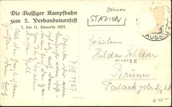 Aussig Tschechien Aussig Kampfbahn Stadion – Bild 2