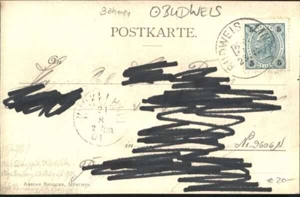 Budweis Ceske Budejowice Budweis [Handschriftlich] – Bild 2