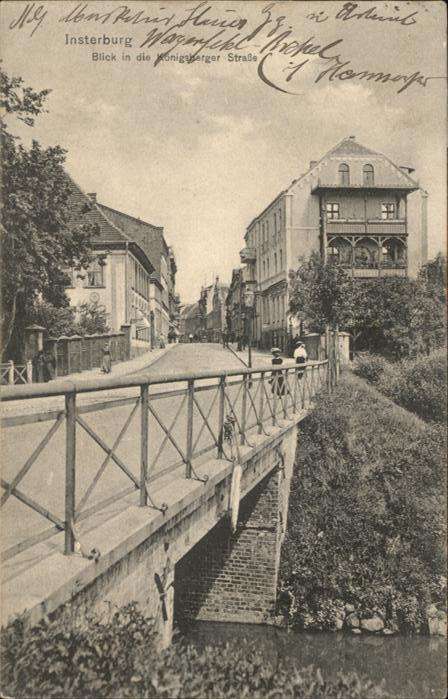 Insterburg Tschernjachowsk Insterburg Königsberger Strasse Brücke