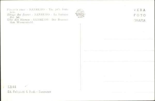 San Remo Fontana Zampillo – Bild 2