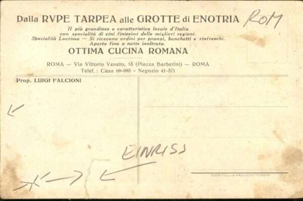 Rom Roma Roma Dalla Rupe Tarpea Alle Grotte di E – Bild 2
