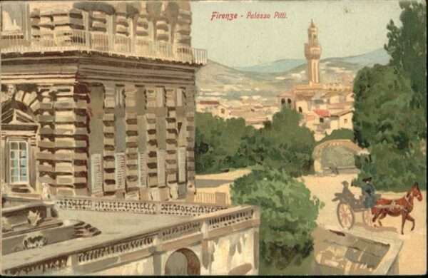 Firenze Florenz Firenze Palazzo Pitti Kutsche