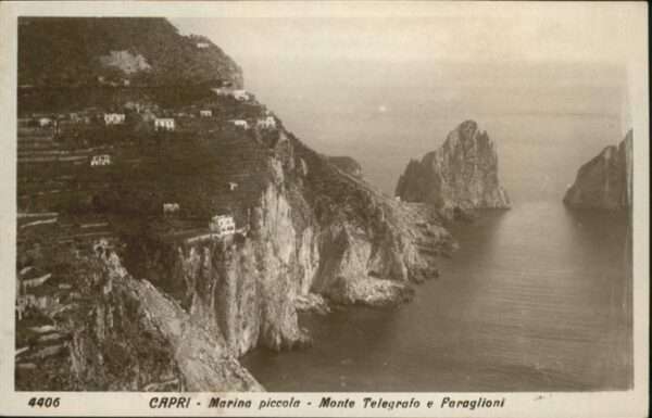 Capri Marina piccola Monte Telegrafo Paraglio