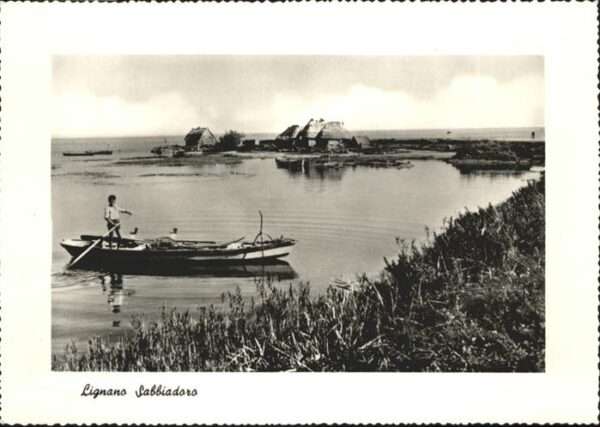 Lignano Fischerhütten Boot