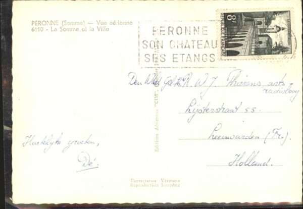 Peronne 80 Somme Peronne Fliegeraufnahme – Bild 2