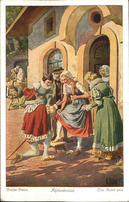 Maerchen Sagen Aschenputtel Künstler Otto Kubel