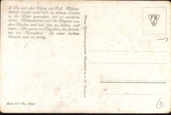 Maerchen Sagen Aschenputtel Künstler Otto Kubel – Bild 2