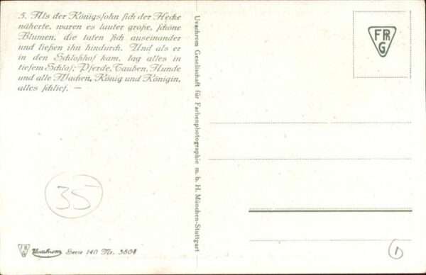 Maerchen Sagen Dornröschen Künstler Otto Kubel – Bild 2