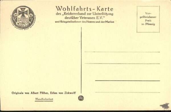Militaria WK1 Gedicht Veteranen – Bild 2