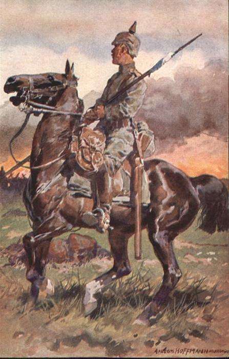 Pferde Soldat Pferd Künstler Hoffmann