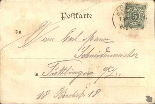 Soldatenpoesie Engel Bierkrug Pickelhaube – Bild 2