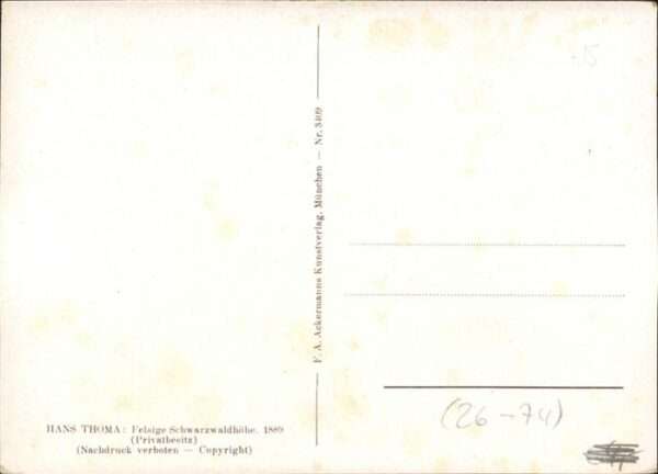 Thoma Hans Felsige Schwarzwaldhöhe – Bild 2